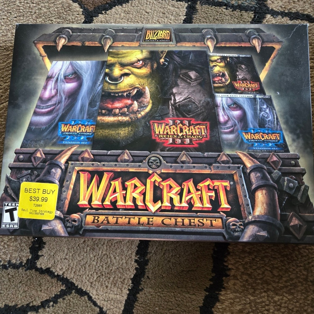 Warcraft III 3 Battle Chest PC Mac Blizzard Reign of Chaos Frozen Throne Bundle
